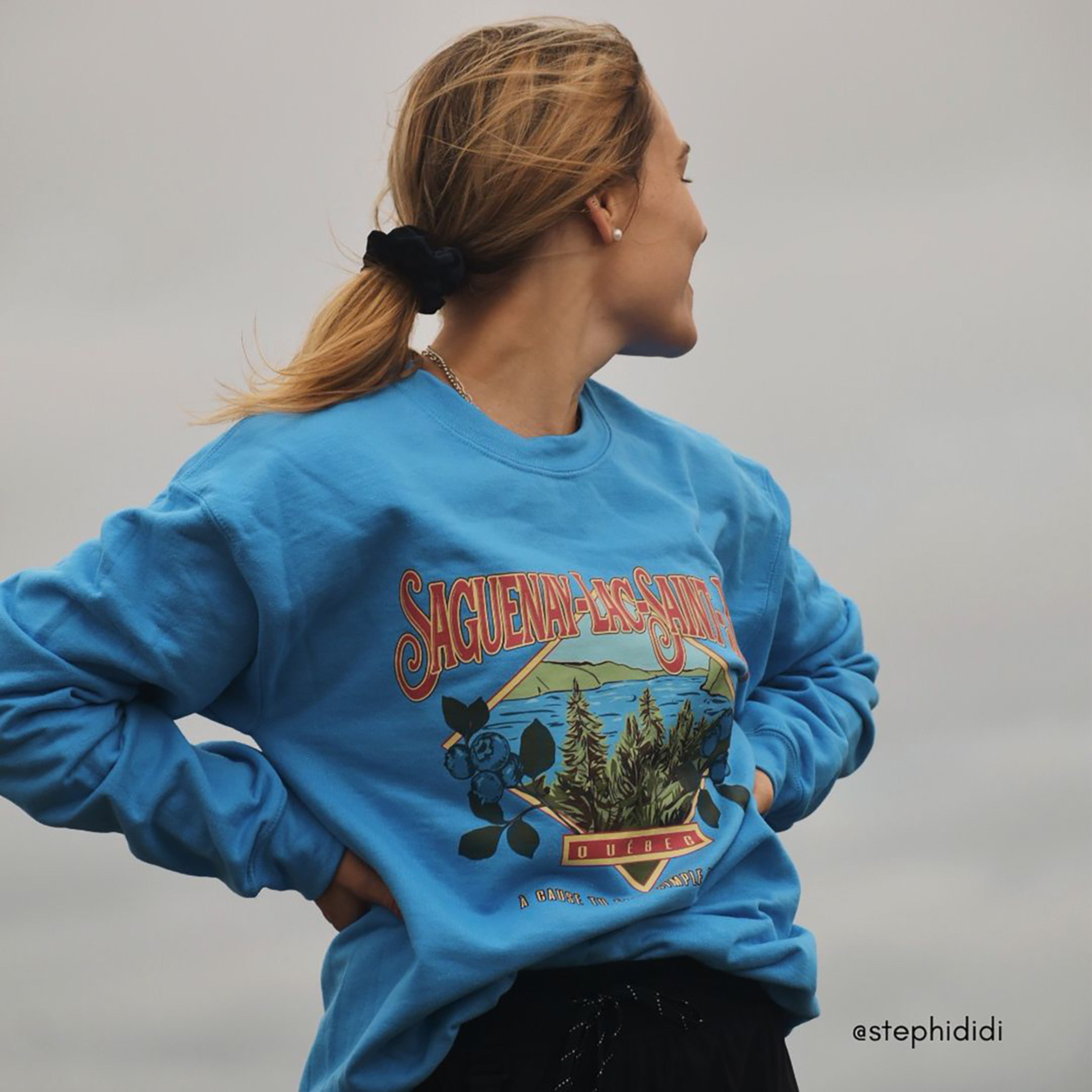 Retro vintage clothing with Quebec cultural references