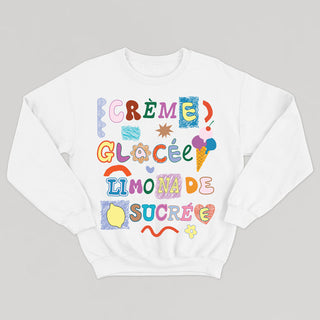 CRÈME GLACÉE LIMONADE SUCRÉE crewneck unisexe - tamelo boutique