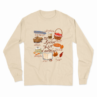 MY FALL “BUCKET LIST” unisex longsleeve
