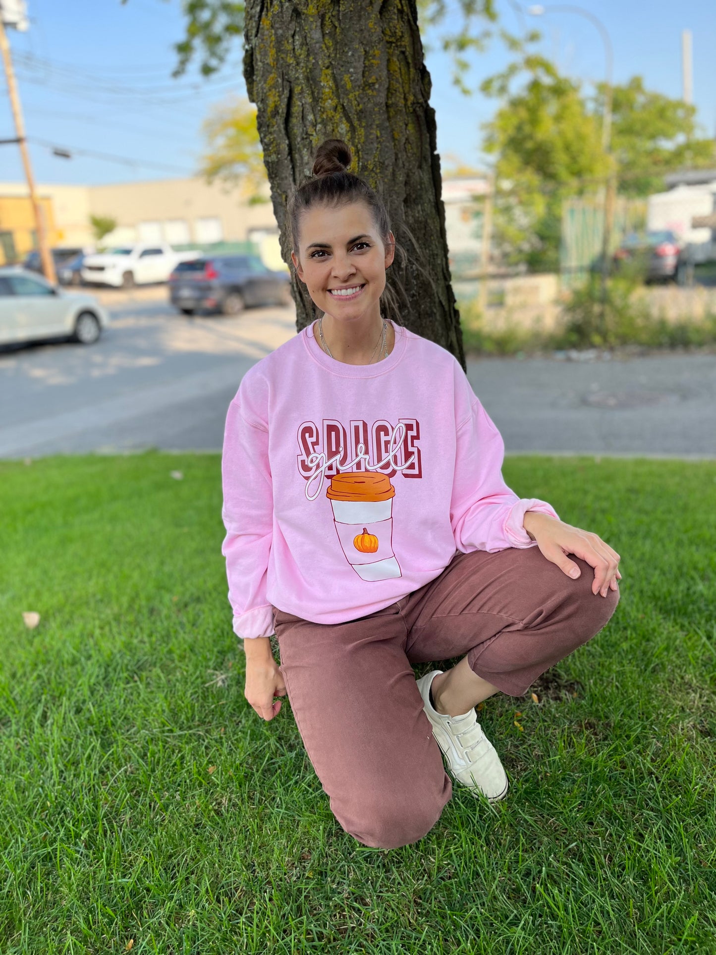 Crewneck PUMPKIN SPICE GIRL (version 2) unisexe - tamelo boutique