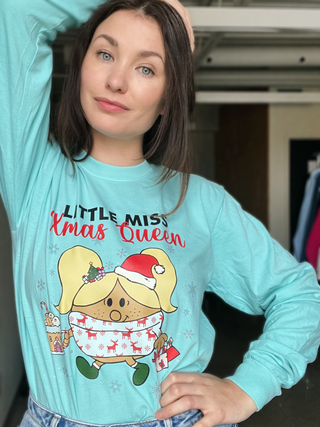 LITTLE MISS XMAS QUEEN longsleeve unisexe - tamelo boutique