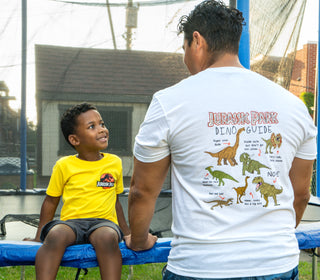 The Dinosaur Guide to Jurassic Park Unisex T-shirt for Kids and Toddlers (English)