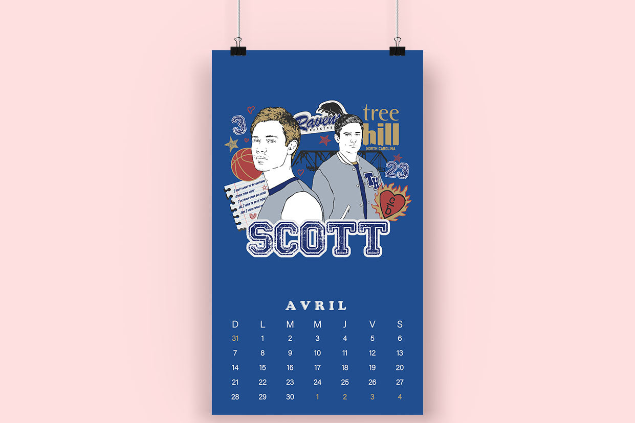 Calendrier illustré vintage TAMÉLO BOUTIQUE 2024 - tamelo boutique