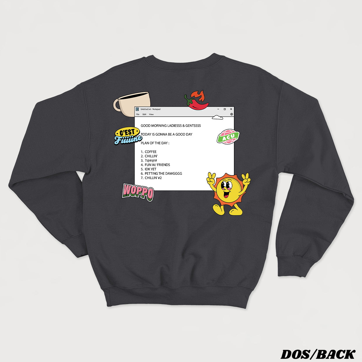 Notepad - Mathieu Pellerin crewneck unisexe - tamelo boutique