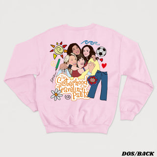 LES INSÉPARABLES - QUATRE FILLES ET UN JEANS crewneck unisexe (Anglais)