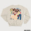 THE LOVELY BRANDS - THE GIRLS AND A JEANS unisex crewneck (English)