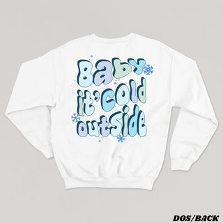 BABY IT'S COLD crewneck vintage unisexe - tamelo boutique