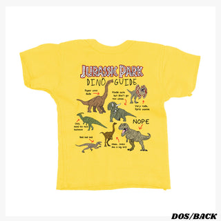 The Dinosaur Guide to Jurassic Park Unisex T-shirt for Kids and Toddlers (English)