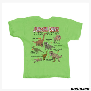 The Dinosaur Guide - Jurassic Park Unisex T-shirt for Kids and Toddlers (French)