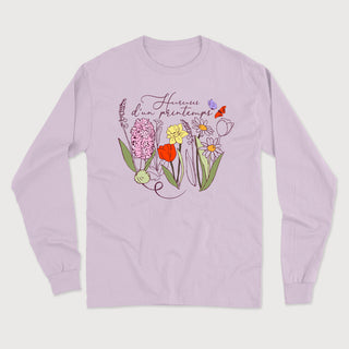 Heureuses d'un printemps - longsleeve vintage unisexe - tamelo boutique