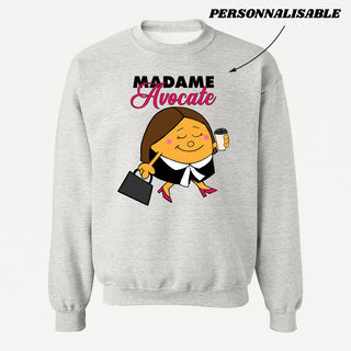MADAME *PERSONNEL JURIDIQUE* crewneck unisexe personnalisable - tamelo boutique