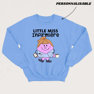 LITTLE MISS *PERSONNEL DE LA SANTÉ* crewneck unisexe personnalisable - tamelo boutique