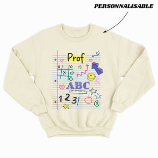MON PETIT CAHIER (NIVEAU SCOLAIRE PERSONNALISABLE) - Crewneck Unisexe
