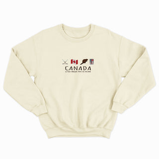 CANADA: THE BEST COUNTRY IN THE WORLD unisex crewneck