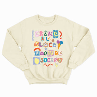 CRÈME À LA GLACE LIMONADE SUCRÉE crewneck unisexe - tamelo boutique