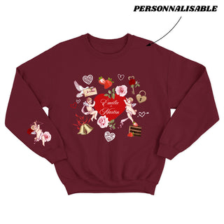 Valentine Forever - crewneck vintage unisexe personnalisable