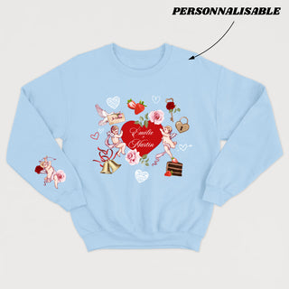 Valentine Forever - crewneck vintage unisexe personnalisable