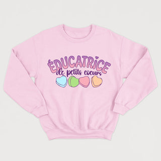 ÉDUCATRICE DE PETITS COEURS crewneck unisexe