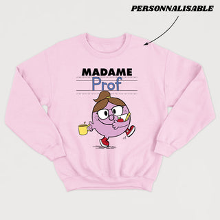 MADAME PROF crewneck unisexe personnalisable - tamelo boutique