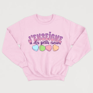J'ENSEIGNE À DES PETITS COEURS crewneck unisexe
