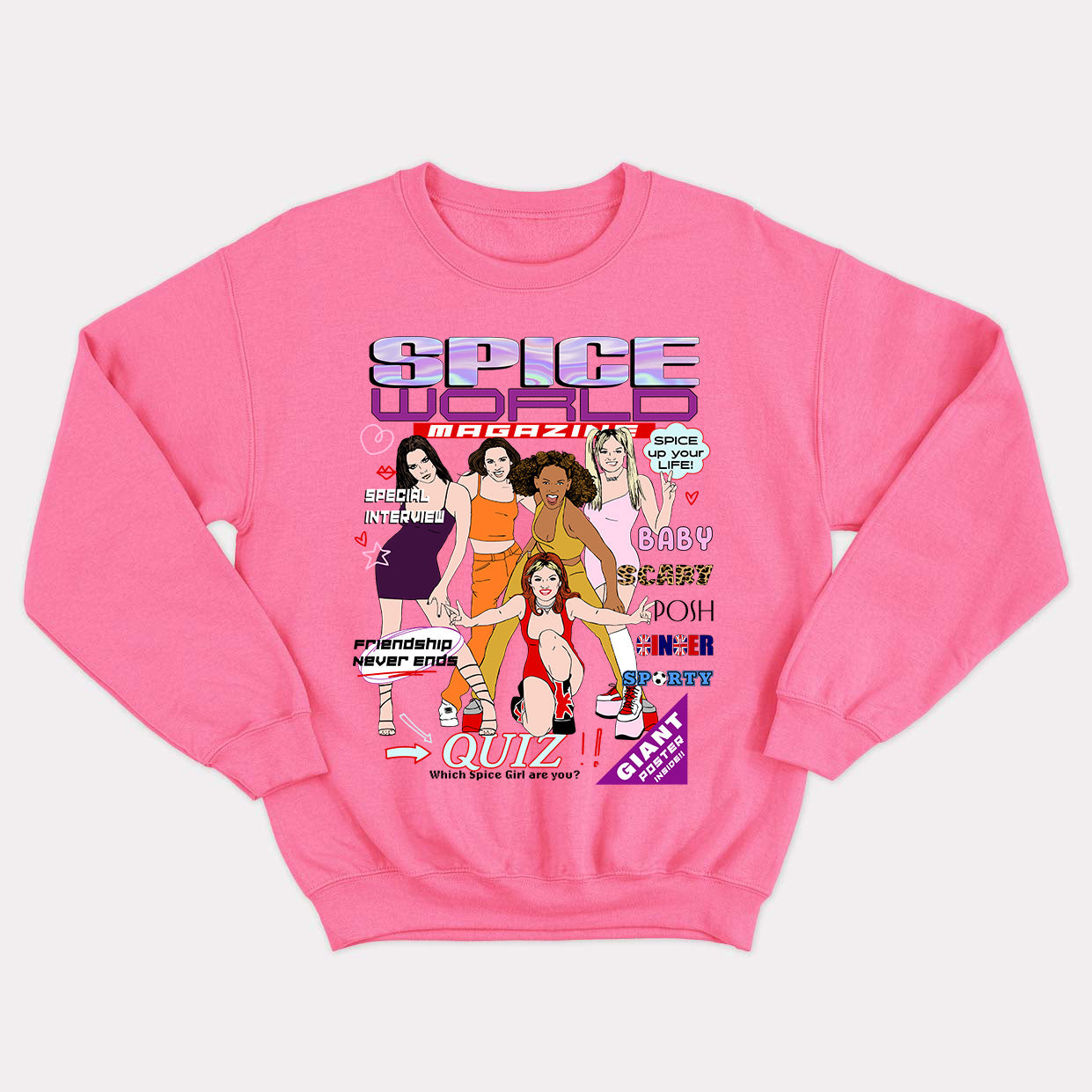 SPICE WORLD crewneck vintage unisexe