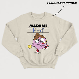 MADAME PROF crewneck unisexe personnalisable - tamelo boutique