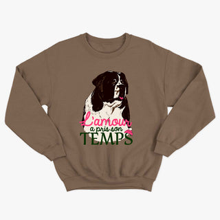 LOVE TOOK ITS TIME vintage unisex crewneck