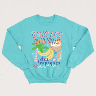 SOUS LES SUNLIGHTS DES TROPIQUES crewneck vintage unisexe - tamelo boutique