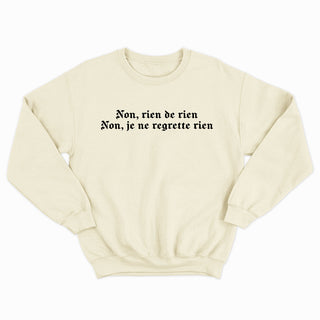 JE NE REGRETTE RIEN crewneck vintage unisexe - tamelo boutique