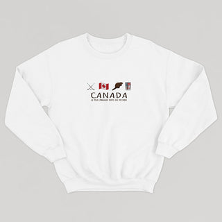 CANADA: THE BEST COUNTRY IN THE WORLD unisex crewneck