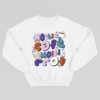 MOITIÉ CAFÉ MOITIÉ PROF crewneck unisexe - tamelo boutique