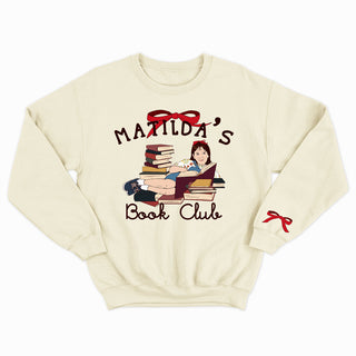 MATILDA'S BOOK CLUB unisex vintage crewneck