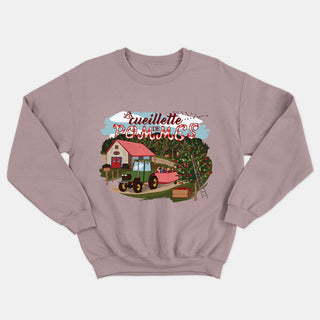La cueillette de pommes - crewneck vintage unisexe