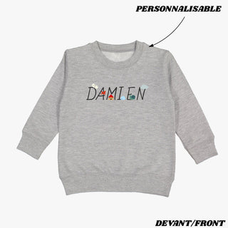 ABC - Crewneck PERSONNALISABLE enfant et bambin