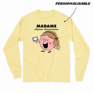 MADAME ADMINISTRATION longsleeve unisexe personnalisable - tamelo boutique