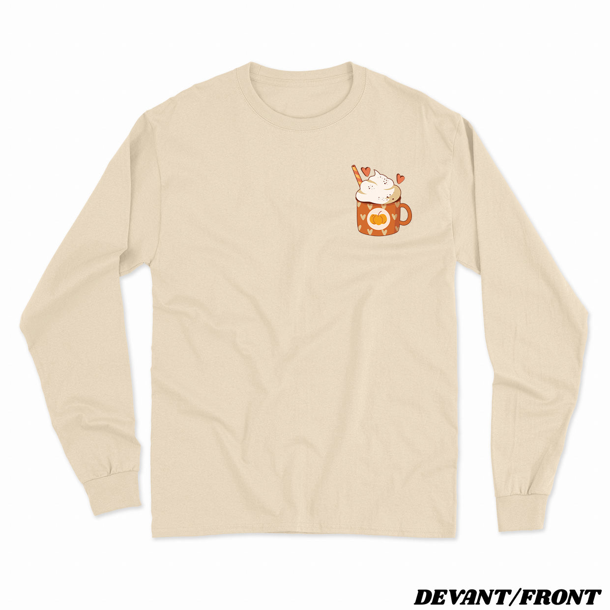 LATTÉ CITOUILLE ÉPICÉE longsleeve unisexe - tamelo boutique