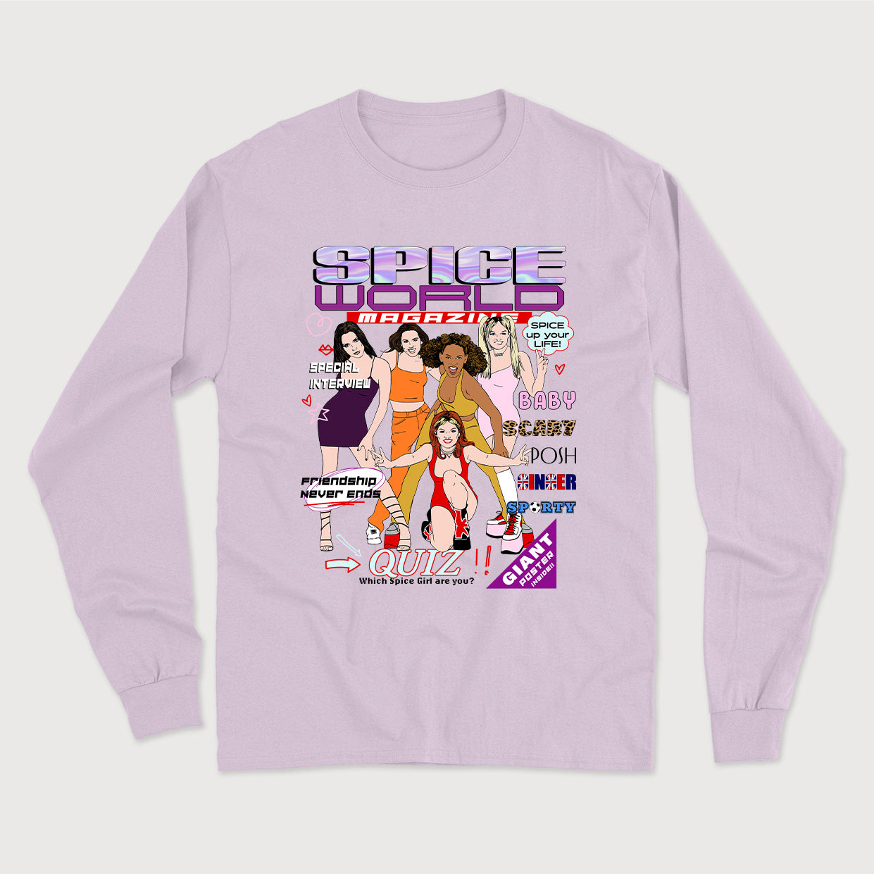 SPICE WORLD longsleeve vintage unisexe