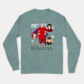 DON'T STOP BELIEVIN': THE SANTA CLAUSE longsleeve vintage unisex