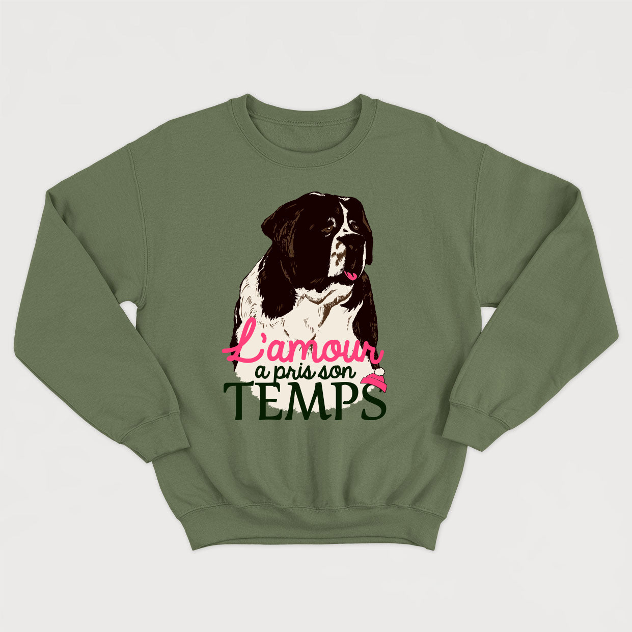 L'AMOUR A PRIS SON TEMPS crewneck vintage unisexe - tamelo boutique