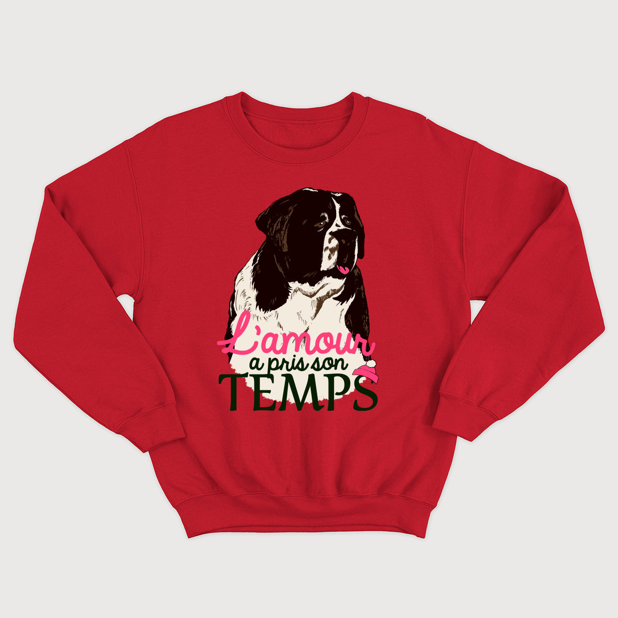 L'AMOUR A PRIS SON TEMPS crewneck vintage unisexe - tamelo boutique