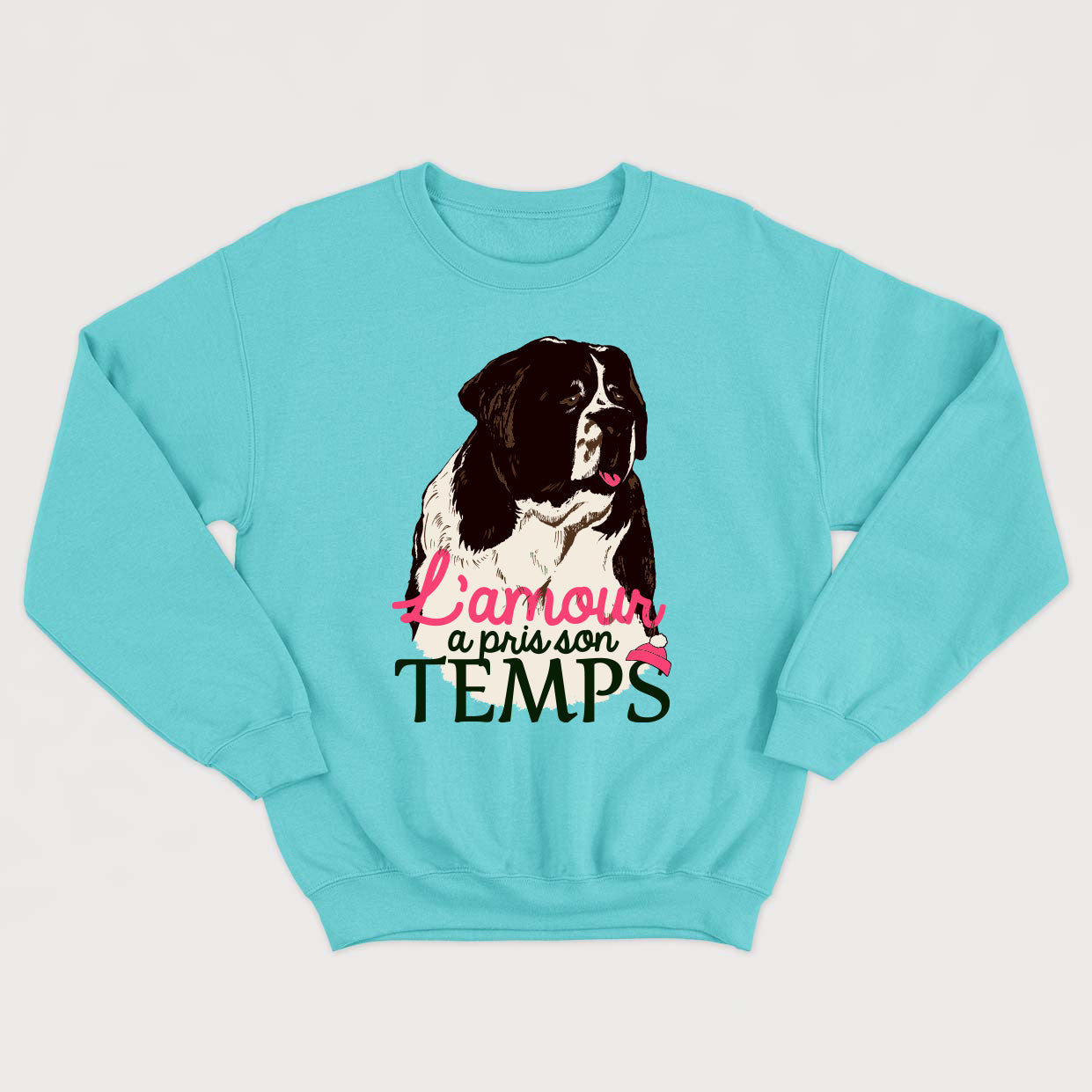 L'AMOUR A PRIS SON TEMPS crewneck vintage unisexe - tamelo boutique