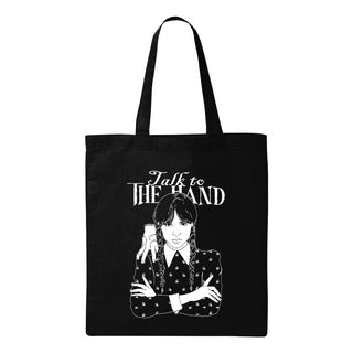 Tote bag WEDNESDAY ADDAMS TALK TO THE HAND