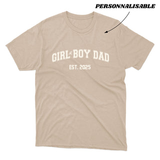 Girl&Boy dad - PERSONNALISABLE T-shirt Unisexe