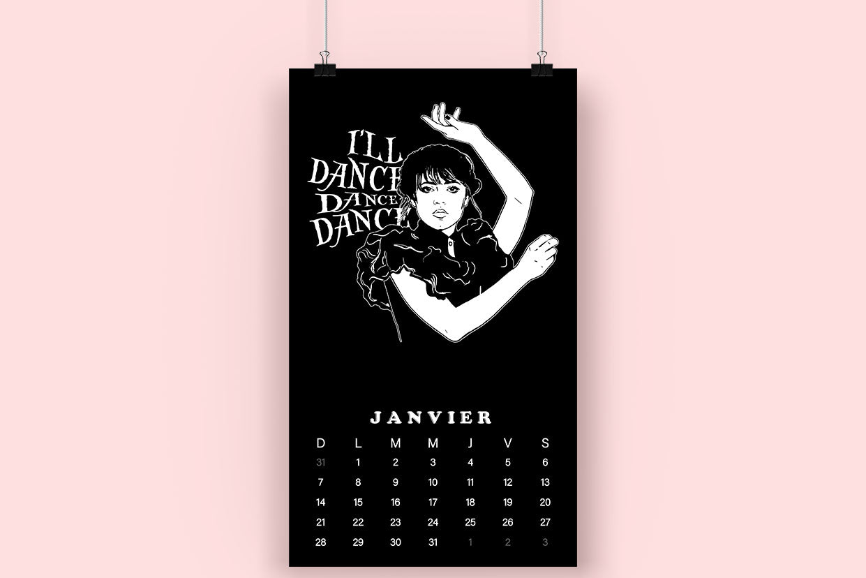 Calendrier illustré vintage TAMÉLO BOUTIQUE 2024 - tamelo boutique