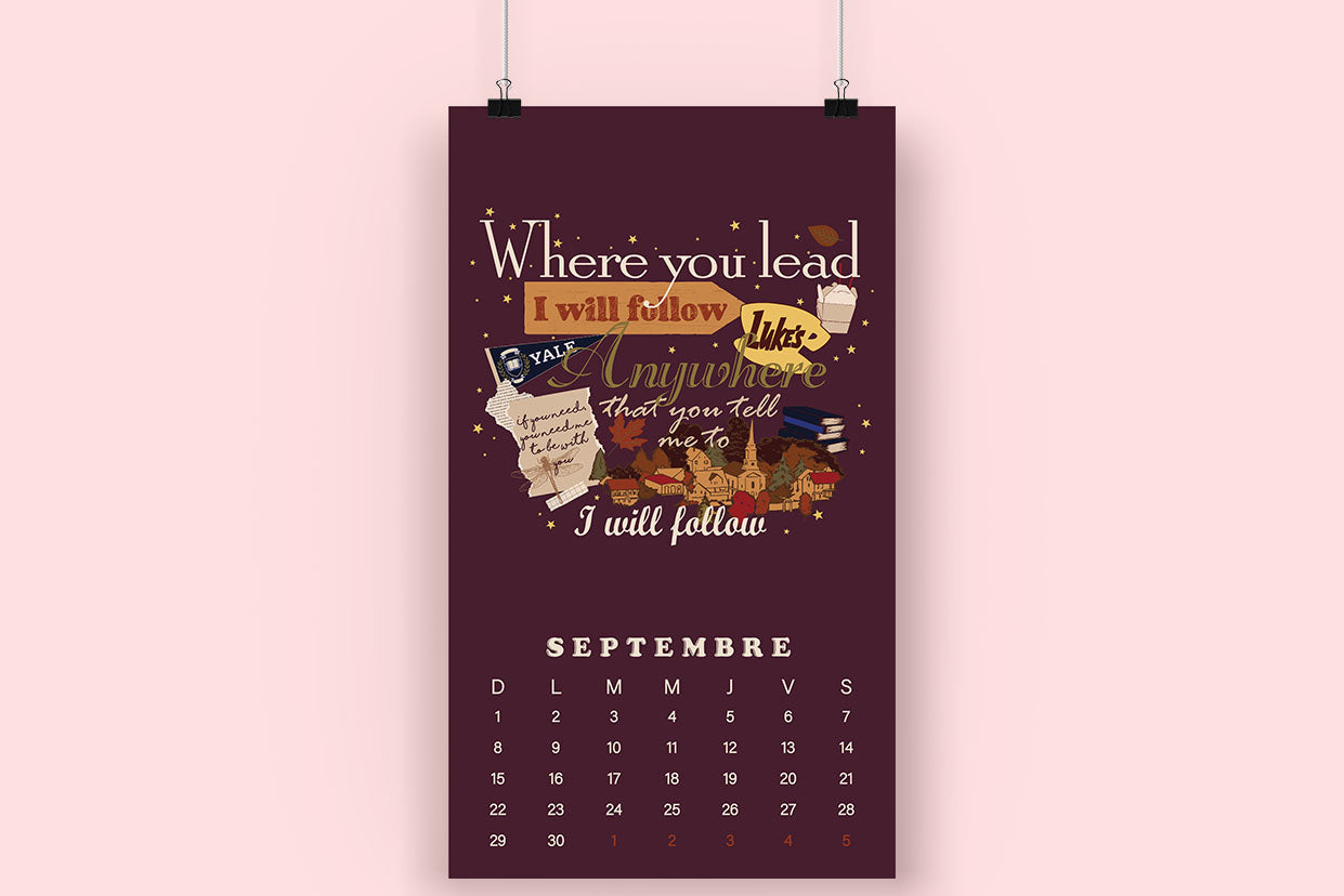 Calendrier illustré vintage TAMÉLO BOUTIQUE 2024 - tamelo boutique