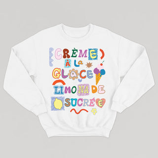 CRÈME À LA GLACE LIMONADE SUCRÉE crewneck unisexe - tamelo boutique