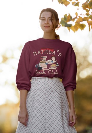MATILDA'S BOOK CLUB unisex vintage crewneck