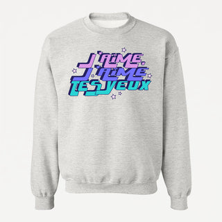 J'AIME J'AIME TES YEUX crewneck vintage unisexe - tamelo boutique
