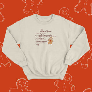 Crewneck RECETTE PAIN D'ÉPICE unisexe - tamelo boutique