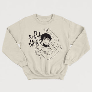 WEDNESDAY ADDAMS I'LL DANCE DANCE DANCE crewneck vintage unisexe - tamelo boutique
